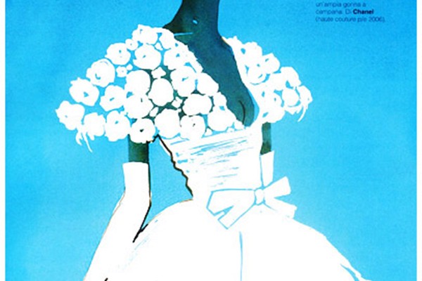 illustration d'une silhouette d'une mariée en robe blanche