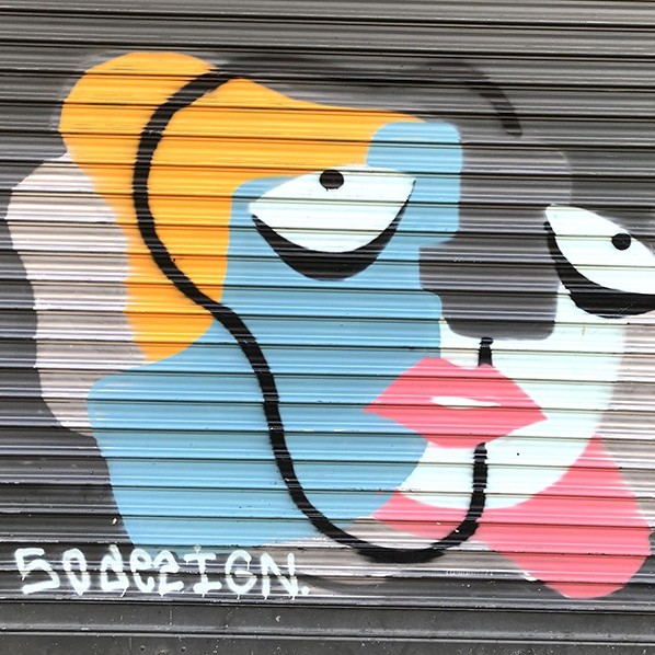 Paris, Graffiti, Street Art, abstrait, rue
