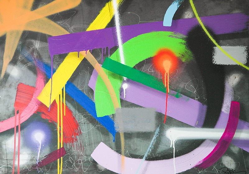 oeuvre, babs, abstrait, graffiti, street art