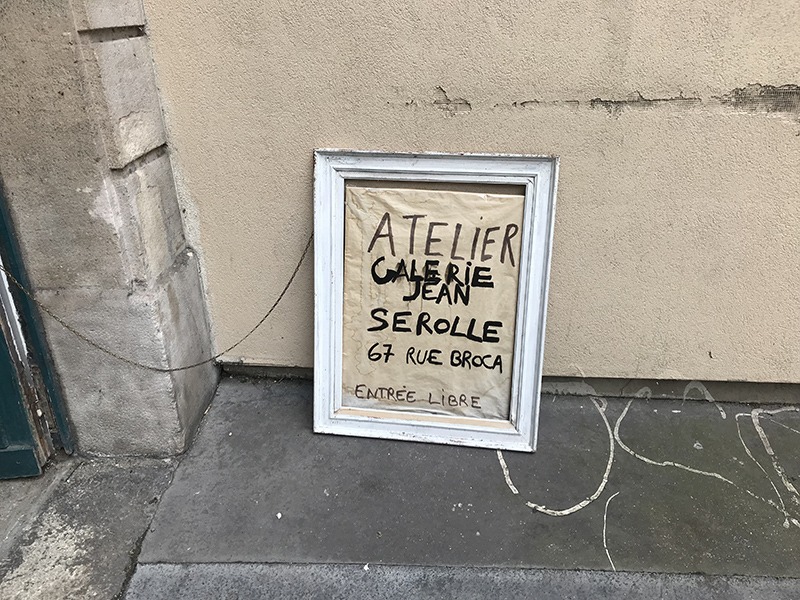 Atelier, Galerie, Jean Serolle, Rue Broca, art contemporain