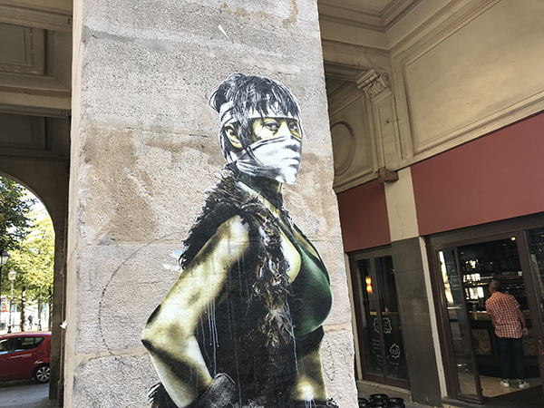 Street Art, centre, Paris, Chatelet, fontal, Affiche