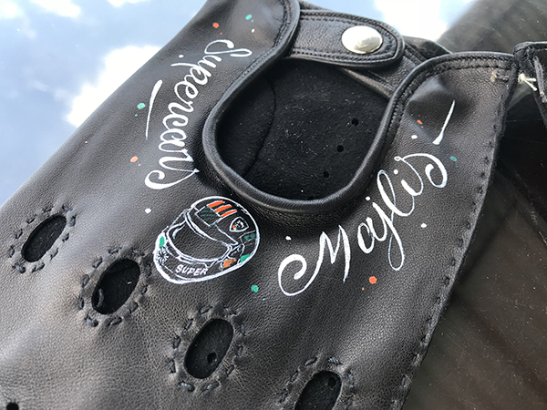 gants, luxe, cuir, personnalisés, art, cuir