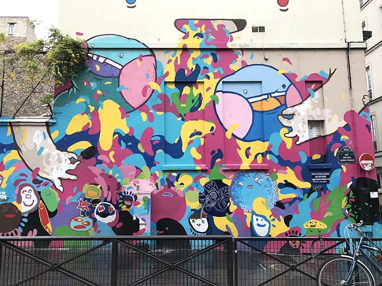 Street Art, Graffiti, fresque, Jacques Louvel Tessier, Paris