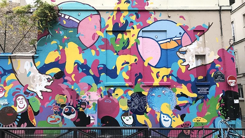 Street Art, Graffiti, fresque, Jacques Louvel Tessier, Paris