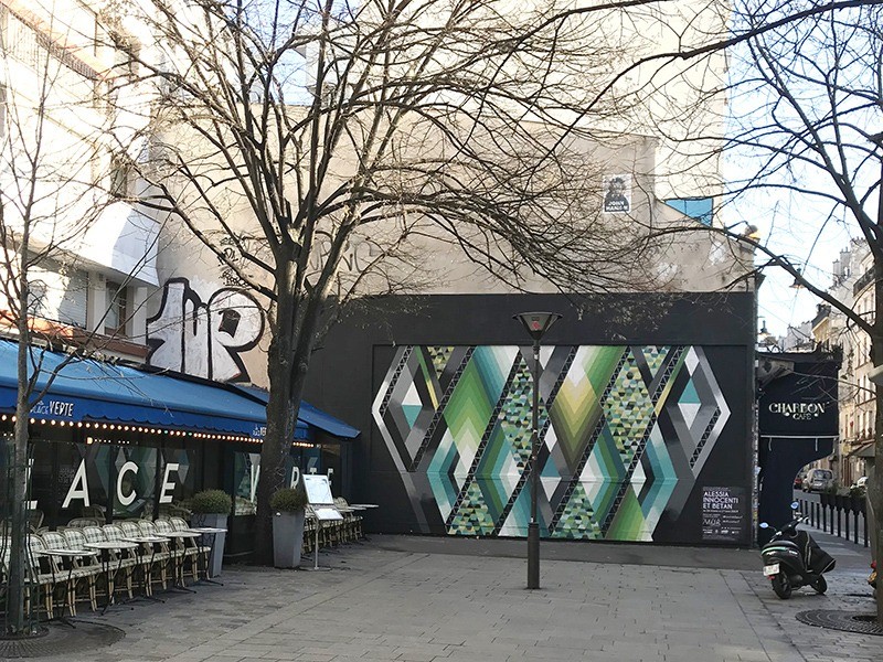 Espace, parisien, street artist, graffeur, en direct, paris