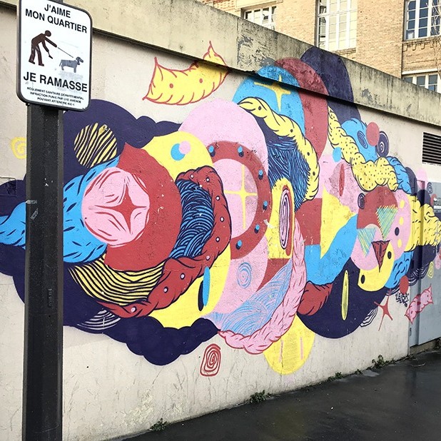 Fresque, Graffiti, Rue, street art, graffuturism, pressionisme, paris
