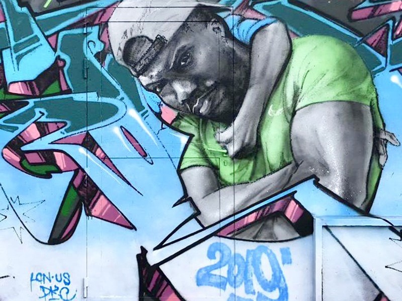 Kevin Hart, fresque, peinture, graffiti, street art, Paris