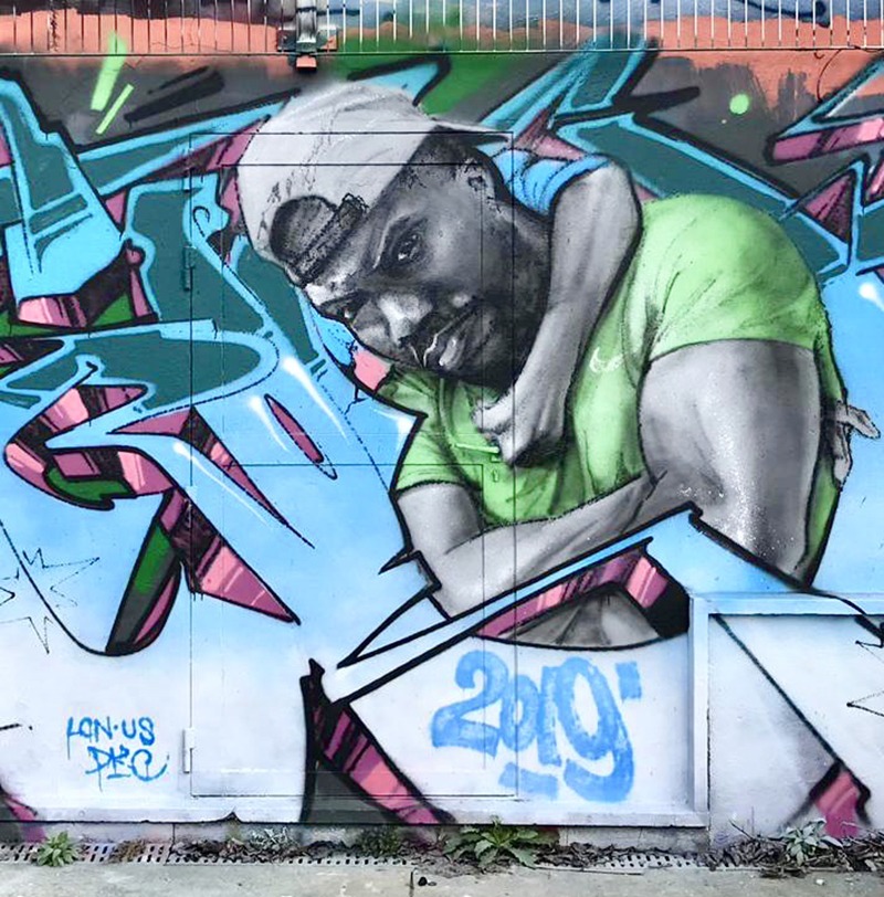 Kevin Hart, fresque, peinture, graffiti, street art, Paris