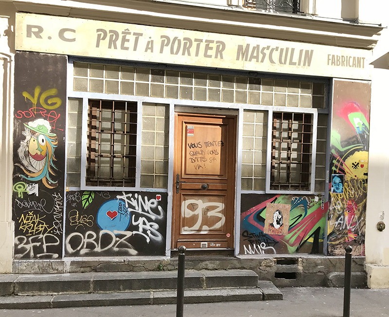 devanture, boutique, magasin, paris, graff, graffeur, street art