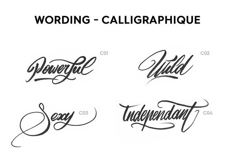 Style, calligraphique, classique, simple