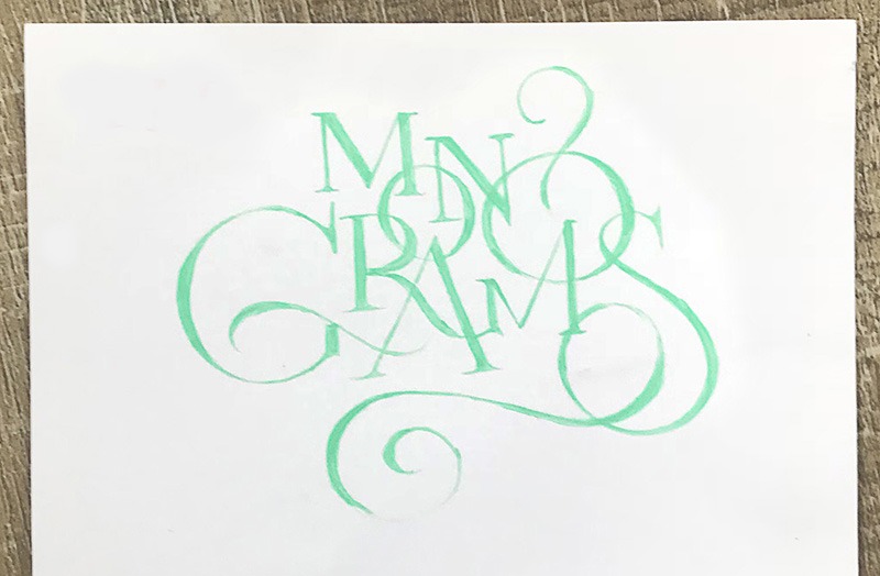 Monograms, Monogrammes, initiales, papier, cuir, graffiti, street art