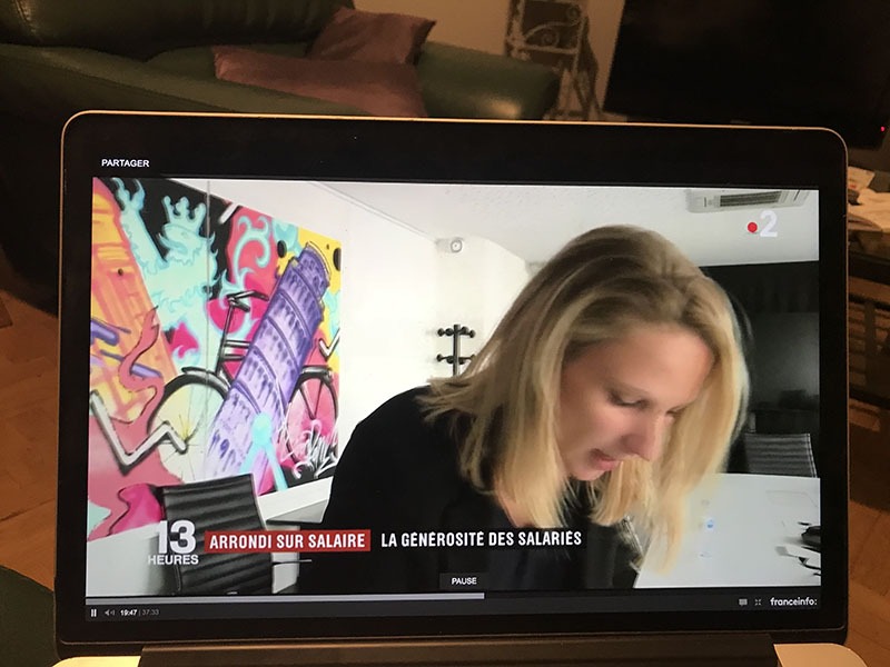 journal, TV, télévision, France 2, graff