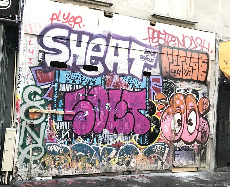 Saturation, visuel, tag, graff, flop, throw up,, affiche, parisien