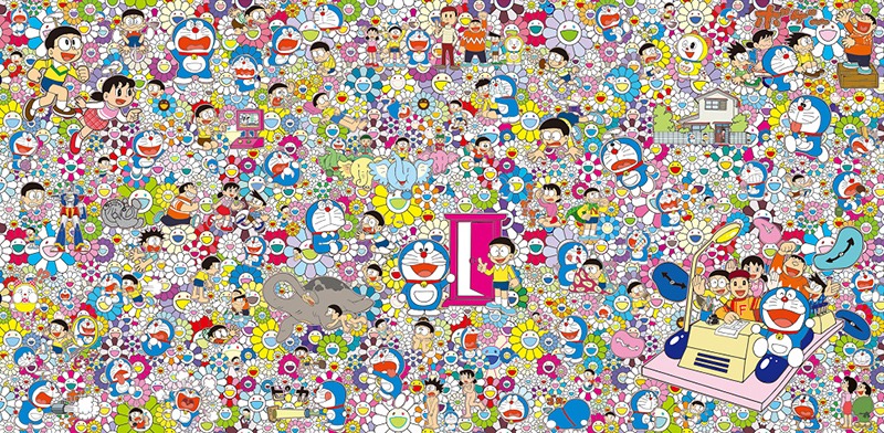 Takashi Murakami, toile, canvas, art, oeuvre, Art contemporain