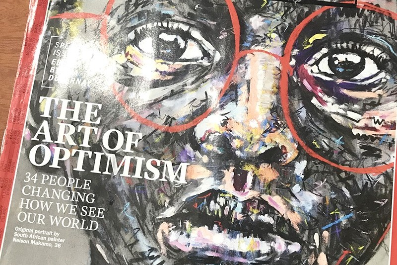 Time, magazine, USA, Art of Optimism, Nelson Makamo