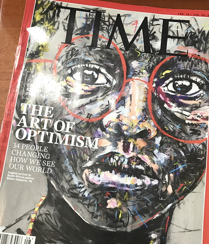 Time, magazine, USA, Art of Optimism, Nelson Makamo