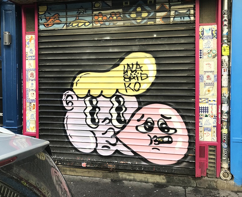 personnages, rue, graffiti, street art, Paris