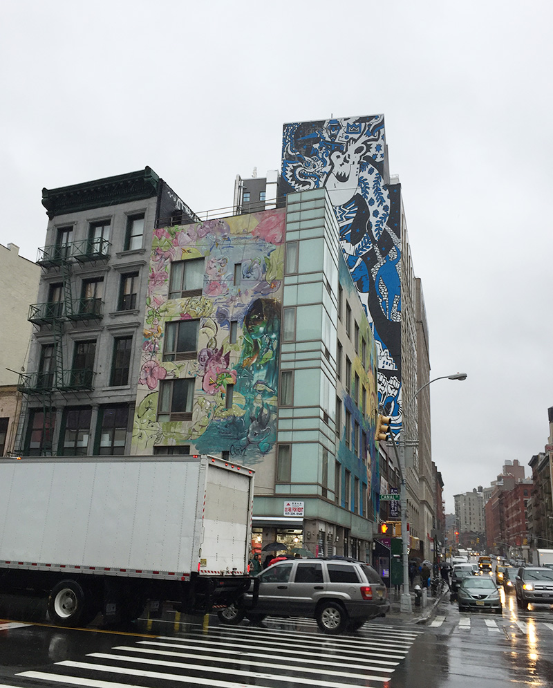 fresques, murales, muralistes, street art, graffiti, façade, New York