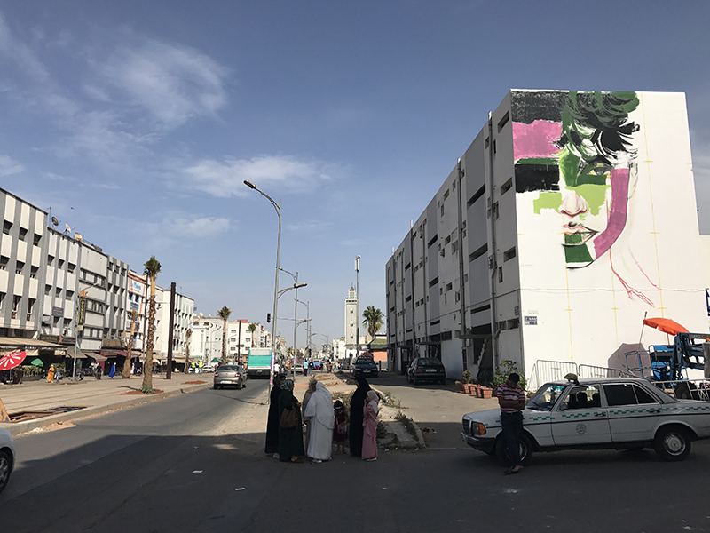 Street art, avenue, casablanca, sidi bernoulli, maroc