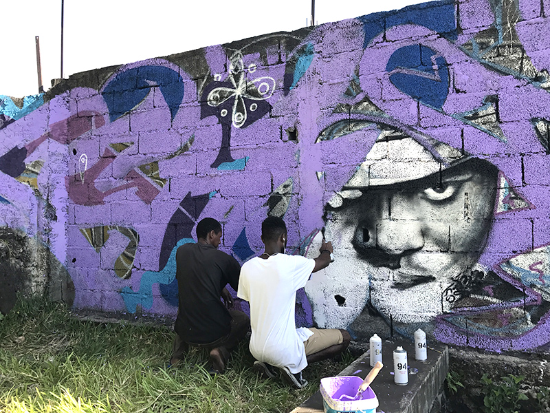 fresque, comorienne, construction, créativité, comores