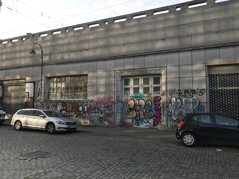 urbain, paysage, belgique, graffiti