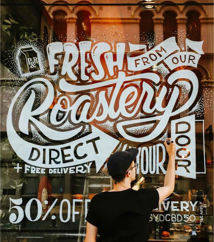 Typographe, calligraphe, restaurant, décoration, art, street , paris