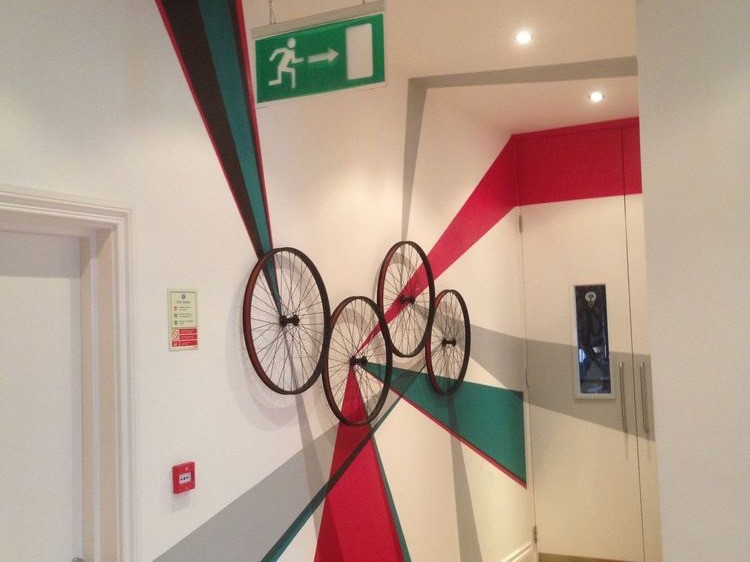 roues, vélo, décoration, bicyclette, art, décoratif, Paris
